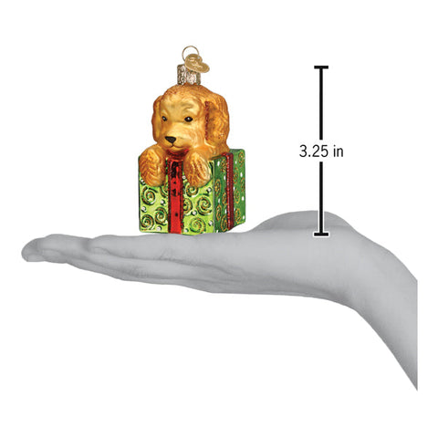 Doodle Puppy Surprise Ornament