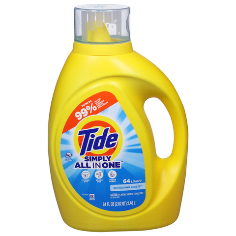Tide Simply All in One Refreshing Breeze Detergent 84 fl oz - 4 Pack