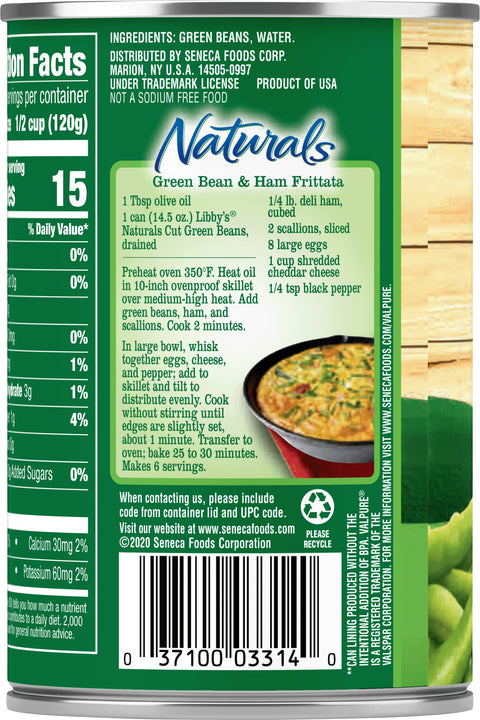 Libby's Cut Green Beans No Salt Added 14.5 OZ