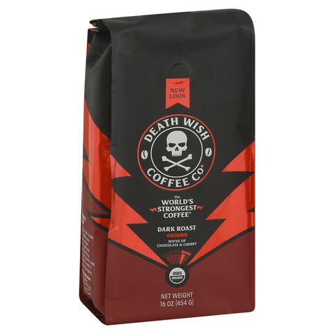 Death Wish Organic Ground Coffee 16 OZ