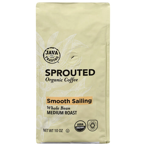 Java Trading Organic Ground Whole Bean Medium Roast Smooth Sailing Coffee 10 oz - 6 Pack