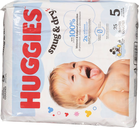 Huggies Snug & Dry Disney Baby Size 5 Diapers (27+ lbs (12+ kg)) 25 Each
