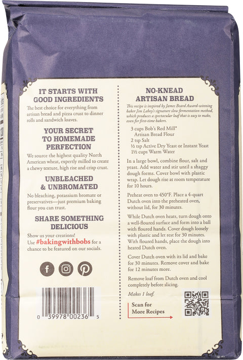 Bob's Red Mill Artisan Bread Flour 5 LB