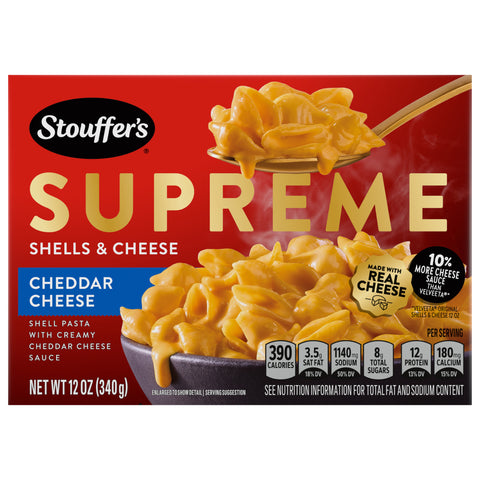 Stouffer's - Supreme Cheddar Cheese Shells & Cheese - 12 OZ 12 Pack