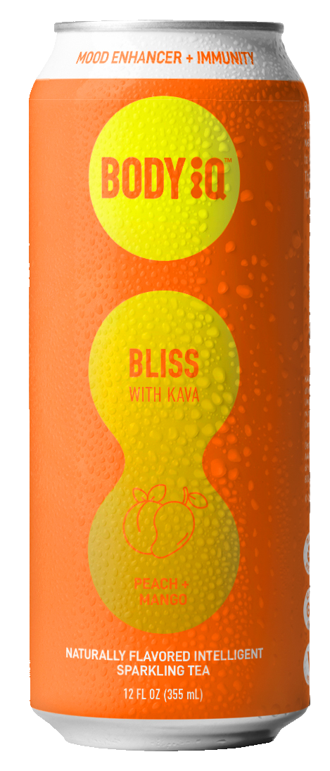 Body iQ Bliss Sparkling RTD Tea - Peach Mango - 12 FL OZ 12 Pack