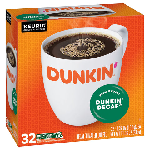 Dunkin Medium Roast Decaf Kcups 11.86 OZ