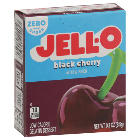 Jell-O Mix Gelatin Sugar Free Black Cherry 0.3 OZ