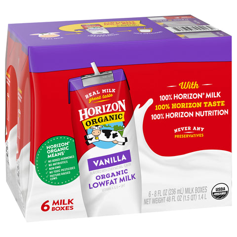 Horizon Organic Lowfat Milk Vanilla 48 FZ