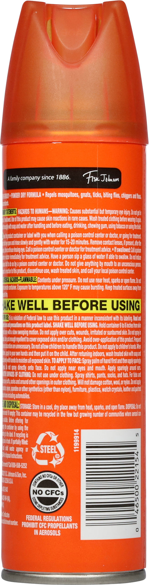 Off! Bug Repellant Family Care Smooth & Dry 4 OZ