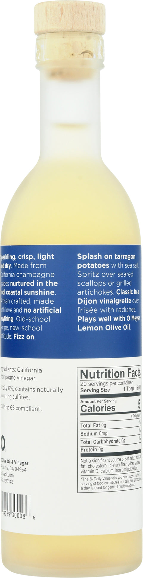 O California Champagne Vinegar 10.1 FZ