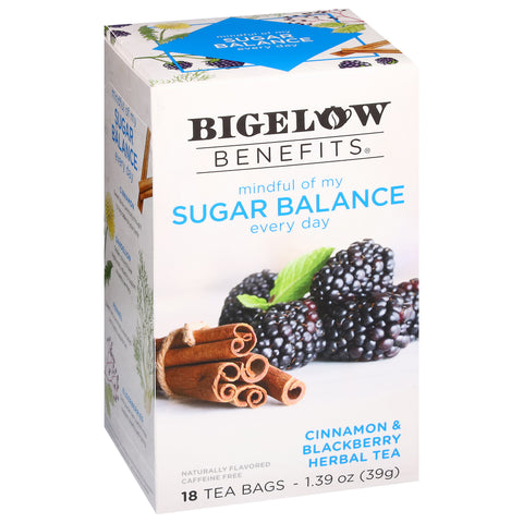Bigelow Benefits Cinnamon & Blackberry Herbal Tea 18 CT