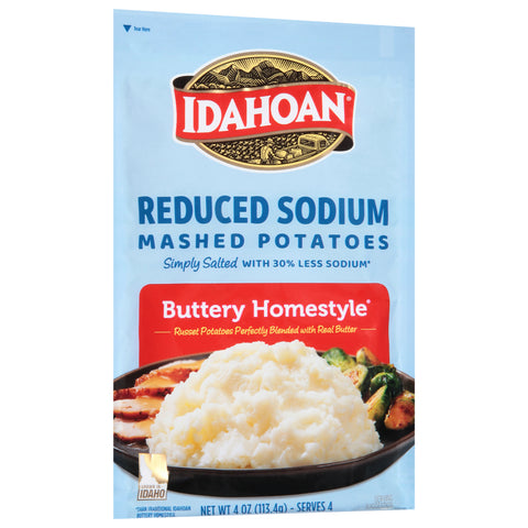 Idahoan Buttery Homestyle Reduced Sodium Mashed Potatoes 4 OZ