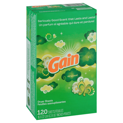 Gain Original Dryer Sheets 120 ea - 6 Pack