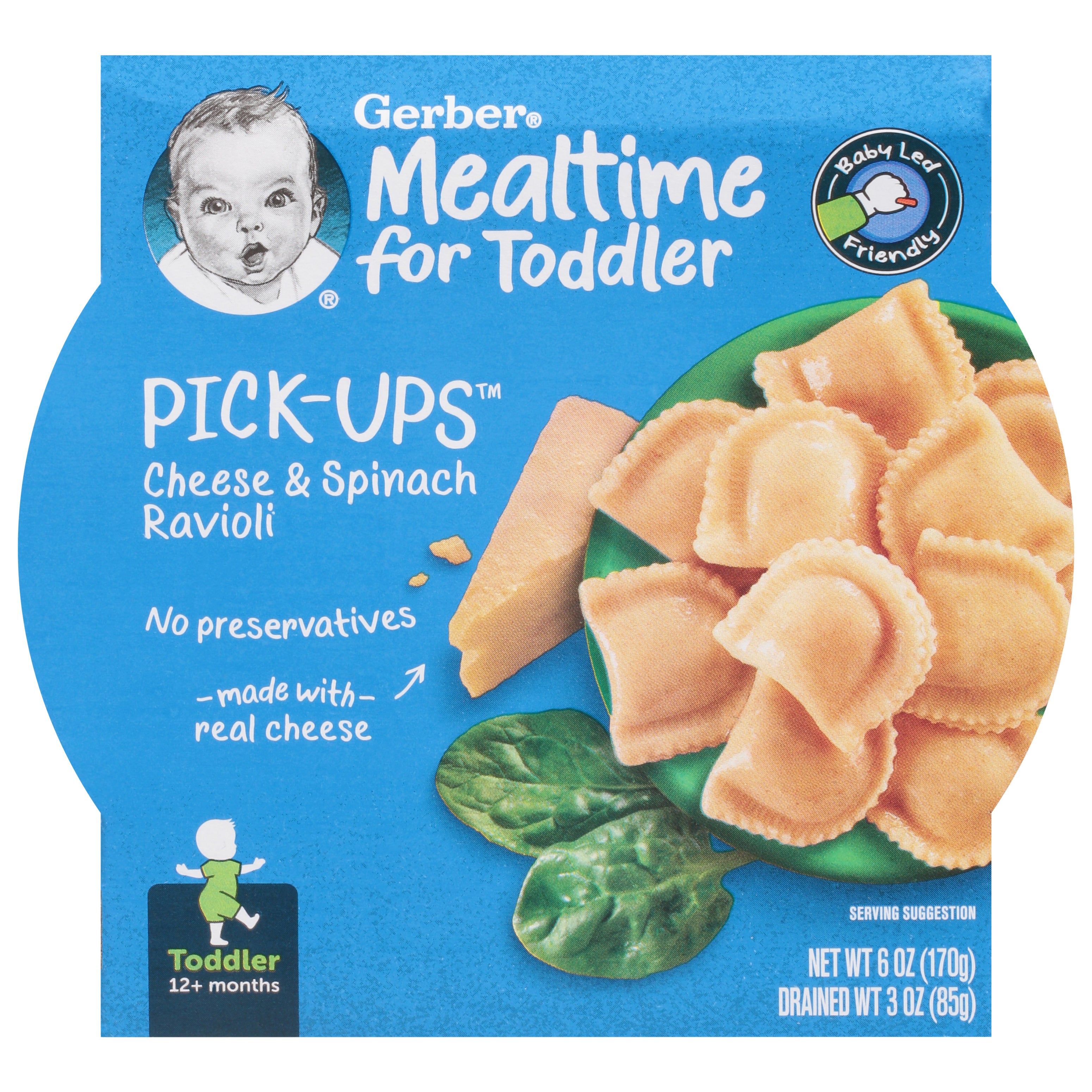 Gerber Cheese And Spinach Ravioli 6 OZ 8 Pack StockUpExpress