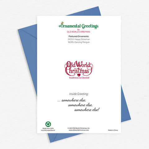 Snowman Christmas Card