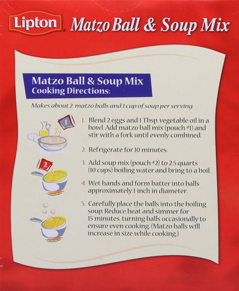Lipton Kosher Matzo Ball& Soup Mix 4.3 OZ