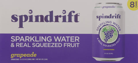 Spindrift Grapeade Sparkling Water 8