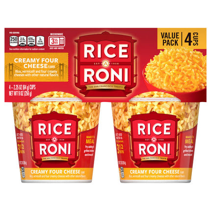 Rice A Roni Creamy Four Cheese Cups  - 9 OZ 6 Pack