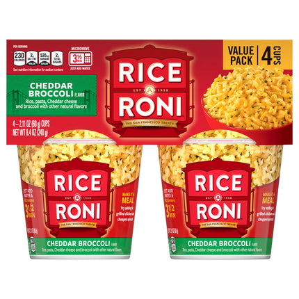 Rice A Roni Cheddar Broccoli Cups - 8.4 OZ 6 Pack