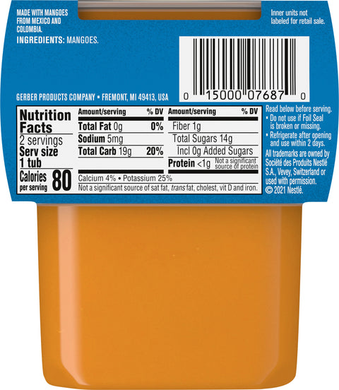Gerber 2nd Foods Organic Mangoes 8 OZ