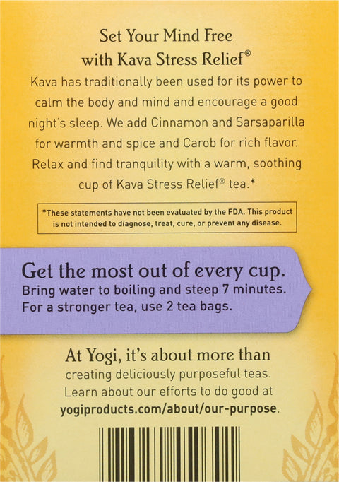 Yogi Kava Stress Relief Tea 16 CT