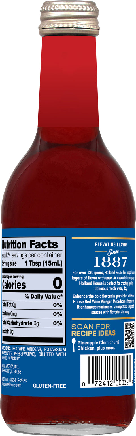 Holland House Red Wine Vinegar 12 FZ