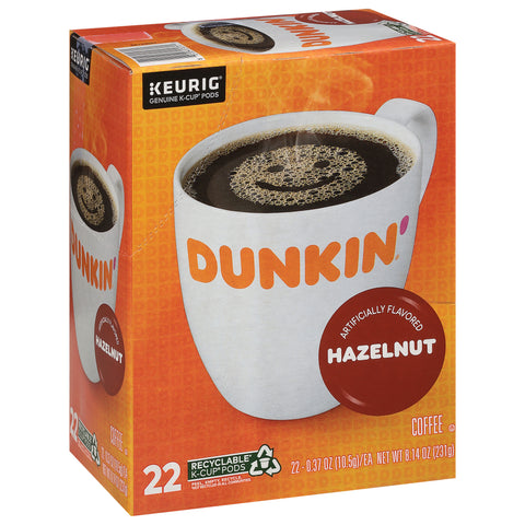 DunkinÃ¢â‚¬â„¢ Hazelnut, Pods 8.14 OZ