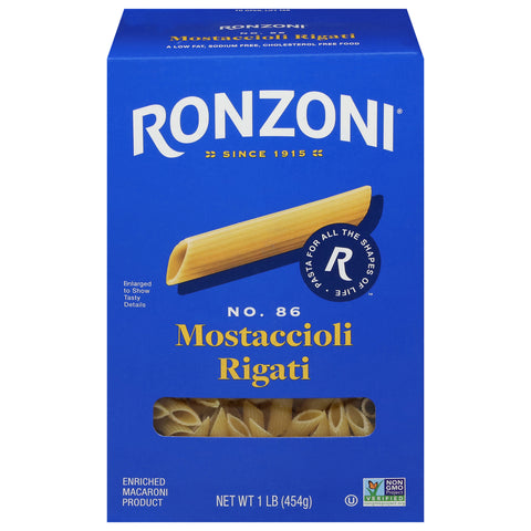 Ronzoni Mostaccioli Rigati Pasta 16 OZ