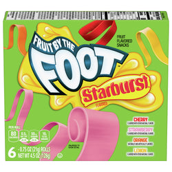 Fruit by the Foot, Starburst Fruit Flavored Snacks - 4.5 OZ 8 Pack