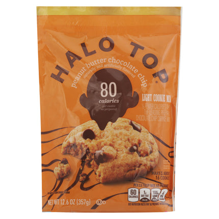 Halo Top Peanut Butter Chocolate Chip Cookie Mix - 12.6 OZ 12 Pack