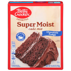 Betty Crocker Super Moist Chocolate Fudge Cake Mix - 13.25 OZ 12 Pack
