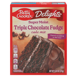 Betty Crocker Super Moist Triple Chocolate Cake Mix - 13.25 OZ 12 Pack