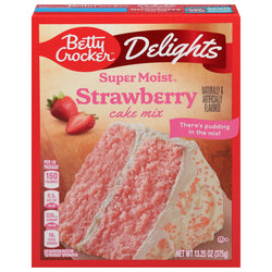 Betty Crocker Super Moist Strawberry Cake Mix - 13.25 OZ 12 Pack