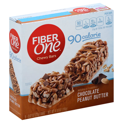 Fiber One Chocolate Peanut Butter Chewy Bar - 4.1 OZ 12 Pack