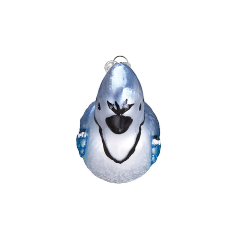 Bright Blue Jay Ornament