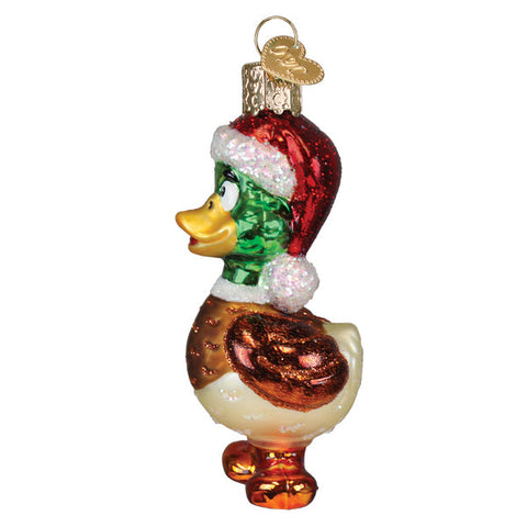 Silly Santa Duck Ornament