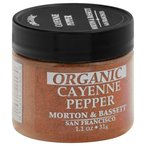 Morton & Bassett Organic Cayenne Pepper 1.1 oz - 1.1 OZ 3 Pack
