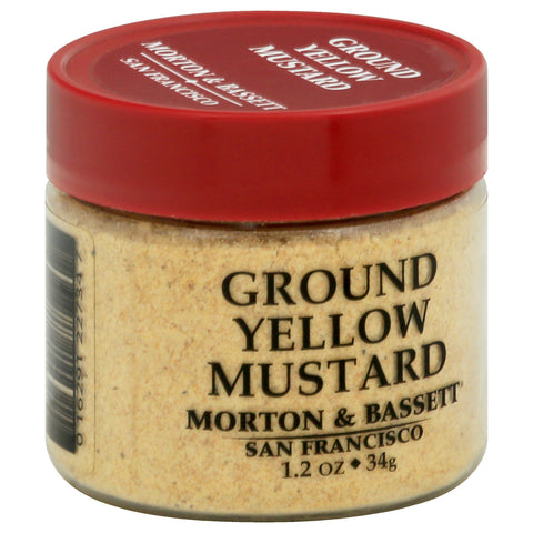 Morton & Bassett Ground Yellow Mustard 1.2 oz - 1.2 OZ 3 Pack