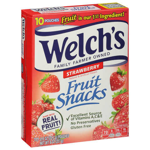 Welch's Strawberry Fruit Snacks 8 OZ