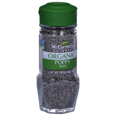 McCormick Gourmet Organic Poppy Seed - 2.12 OZ 3 Pack