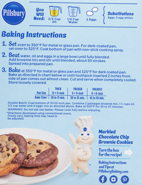 Pillsbury Milk Chocolate Brownie Mix 18.4 OZ