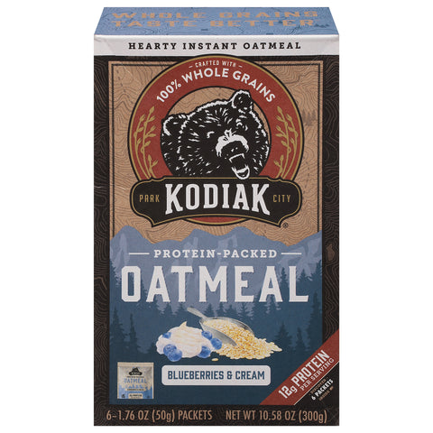 Kodiak Oatmeal Instant Protein Blueberries and Cream 10.58 OZ