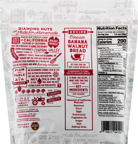 Diamond Shelled Walnuts 10 OZ