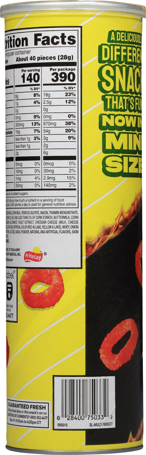 Funyuns Flamin' Hot Flavored Onion Flavored Rings Minis 2.875 oz