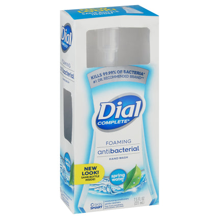 Dial Foaming Antibacterial Hand Wash Spring Water - 7.5 OZ 6 Pack