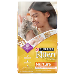 Purina Kitten Chow Nurture Muscle & Brain Development Kitten Food - 3.15 OZ 4 Pack