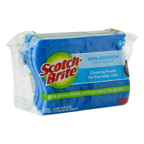 Scotch Brite 6 Pack Non-Scratch Scrub Sponges 6 ea - 6 Pack