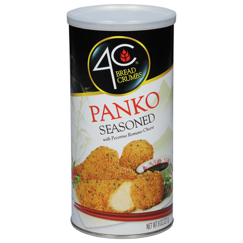 4C Bread Crumbs Canister Panko Seasoned 8 OZ