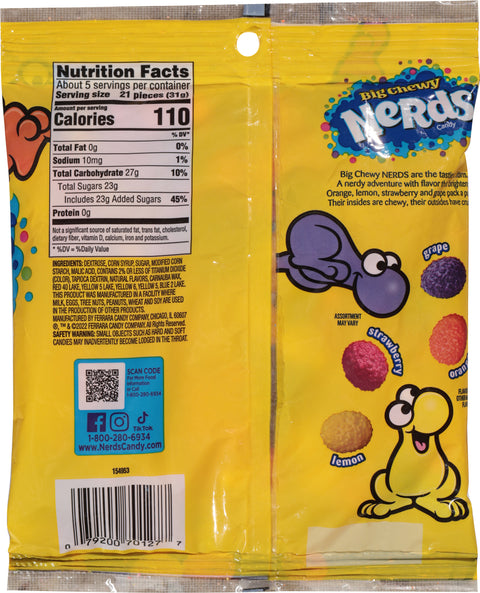 Nerds Big Chewy Candy 6 oz