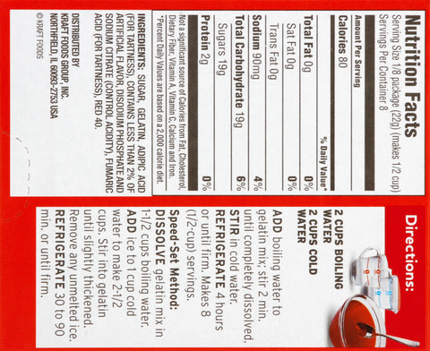 Jell-O Mix Gelatin Strawberry 6 OZ